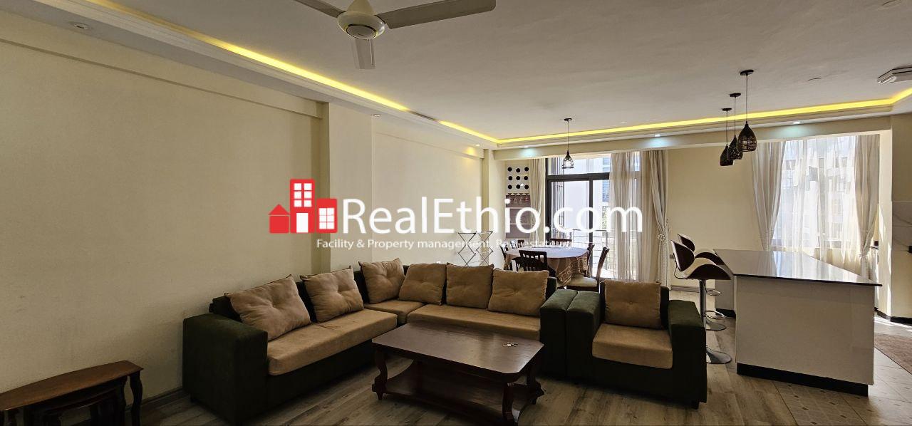 3BR Furnished Apartment for Rent, Meskel Flower Lancha, Addis Ababa, Ethiopia.