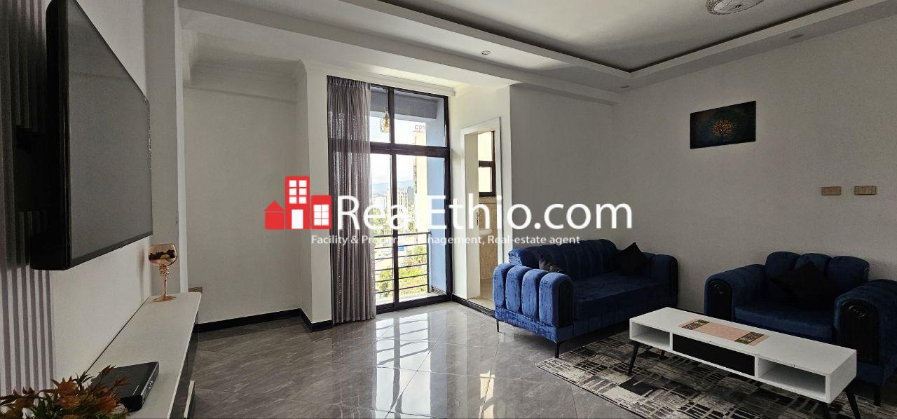 2BR Furnished Apartment for Rent, Megenagna Kokeb building, Addis Ababa, Ethiopia.