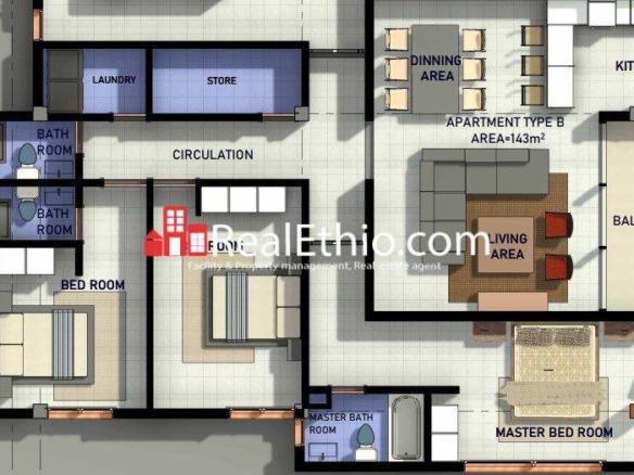 3BR Apartment for Sale, Gotera Wongelawit, Addis Ababa, Ethiopia.