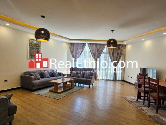 3BR Furnished Apartment for Rent, Bole Atlas, Addis Ababa, Ethiopia.