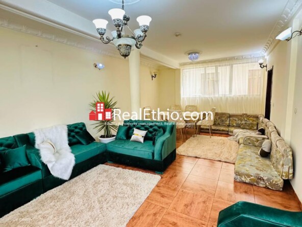6BR Furnished G+1 House for Rent, Bole Homes, Addis Ababa, Ethiopia.