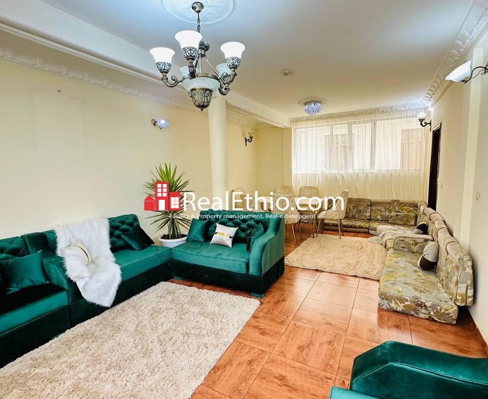 6BR Furnished G+1 House for Rent, Bole Homes, Addis Ababa, Ethiopia.