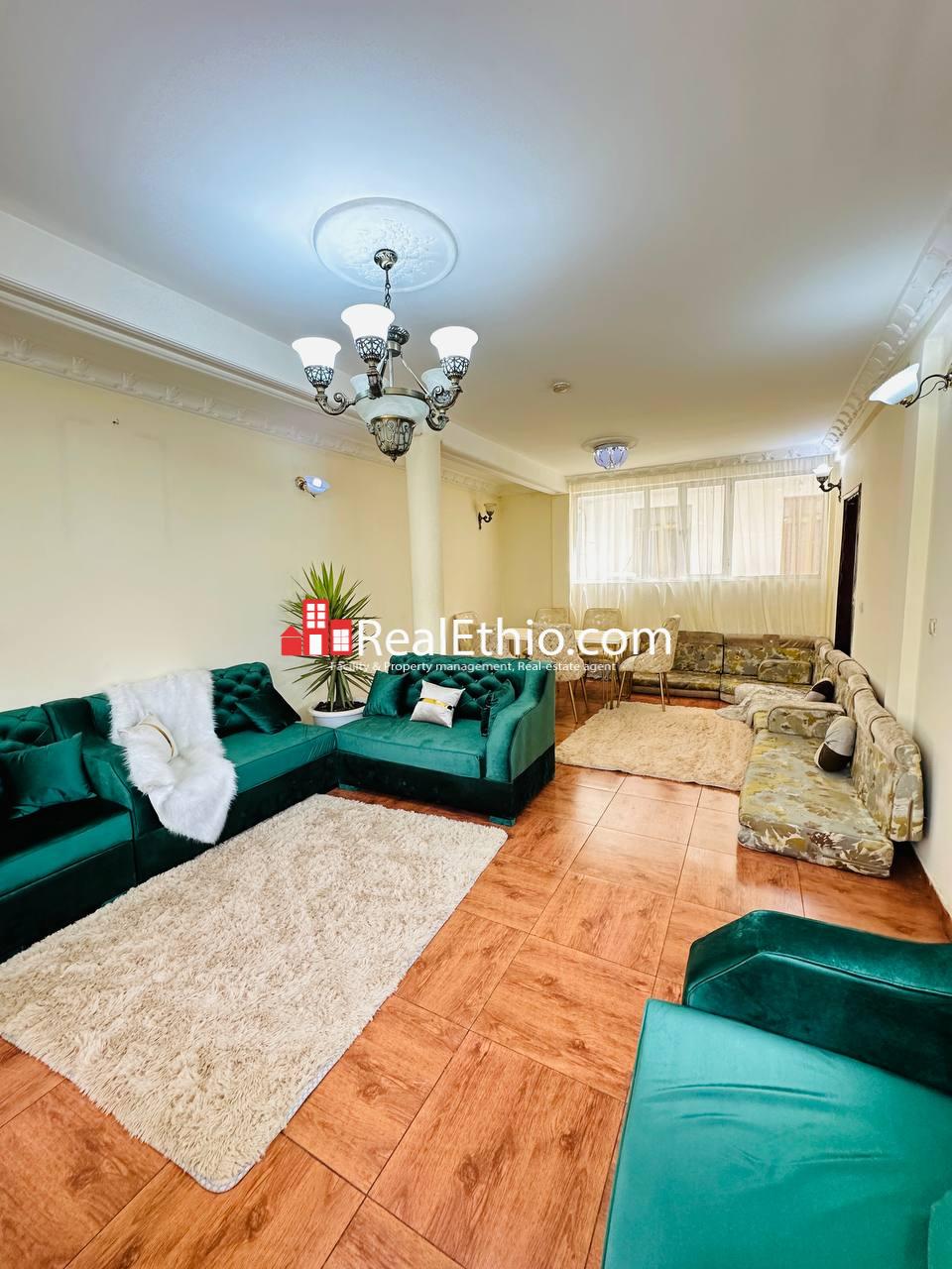 6BR Furnished G+1 House for Rent, Bole Homes, Addis Ababa, Ethiopia.