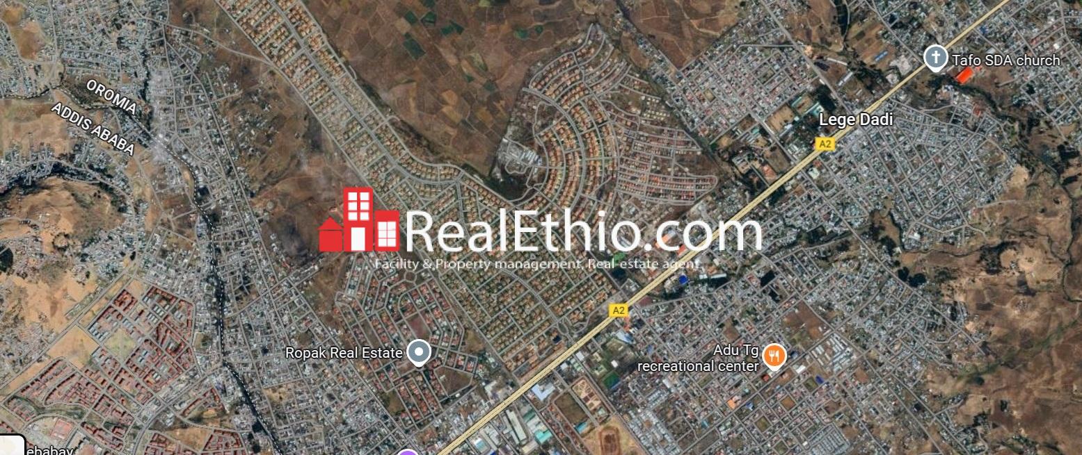 Land for Sale, Legetafo Sheger City, Oromia, Ethiopia.