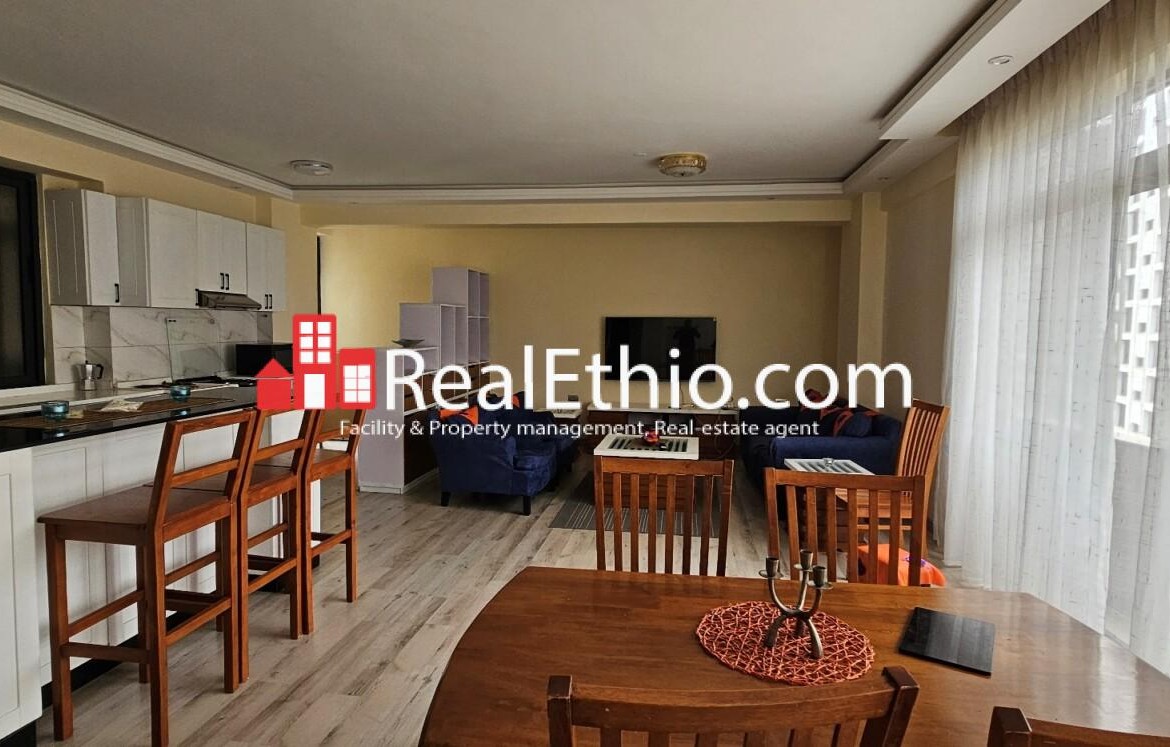 3 Bedrooms fully furnished apartment for rent, Bole Olympia, Addis Ababa, Ethiopia.