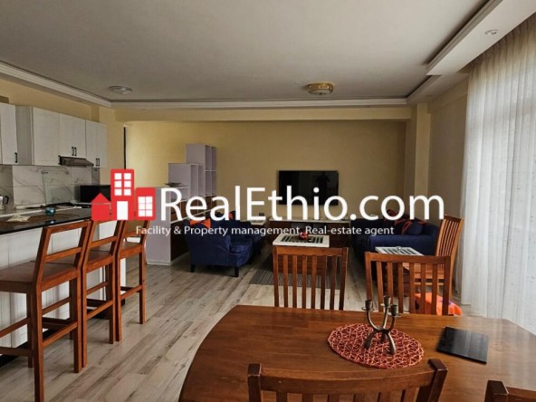 3 Bedrooms fully furnished apartment for rent, Bole Olympia, Addis Ababa, Ethiopia.
