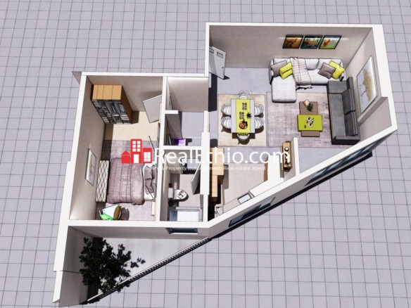 1BR Apartment for Sale, Bole Atlas, Addis Ababa, Ethiopia.