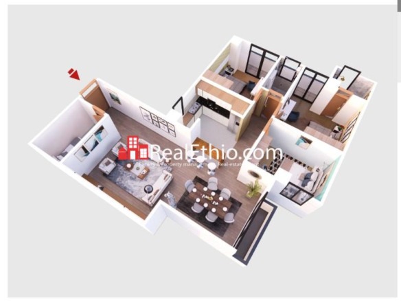 3BR Apartment for Sale, Legetafo Around CCD, Addis Ababa, Ethiopia.