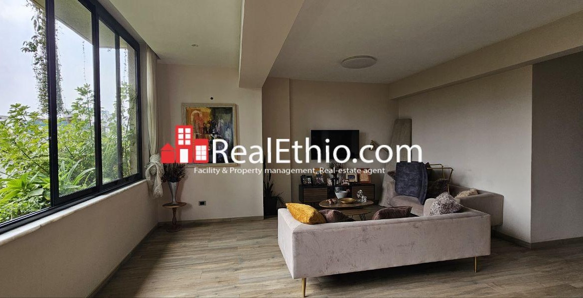 3BR Fully Furnished Apartment for Rent, Bole near Airport, Addis Ababa, Ethiopia.