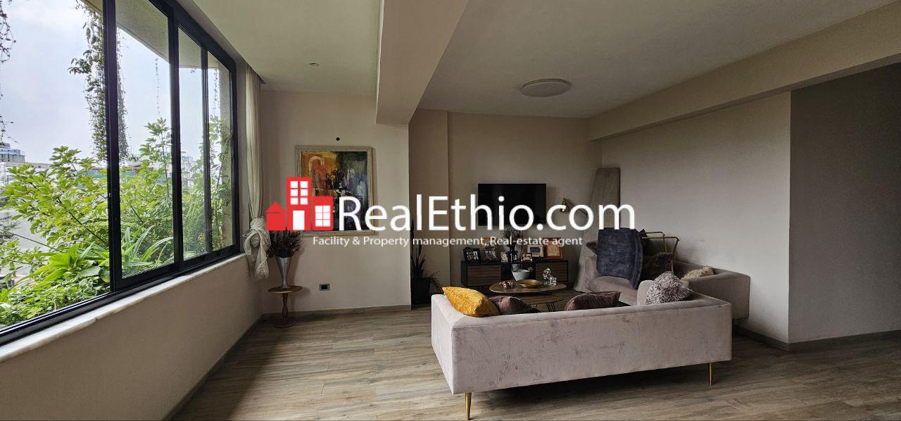 3BR Fully Furnished Apartment for Rent, Bole near Airport, Addis Ababa, Ethiopia.