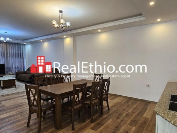 3BR Furnished Apartment for Rent, Bole Atlas Near EU, Addis Ababa, Ethiopia.