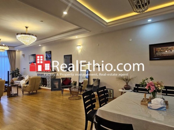 6 Bedrooms G+2 furnished house for rent, Ayat Zone 3, Addis Ababa, Ethiopia.