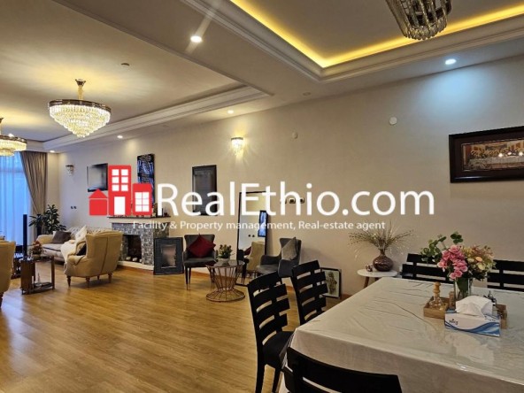 6 Bedrooms G+2 furnished house for rent, Ayat Zone 3, Addis Ababa, Ethiopia.