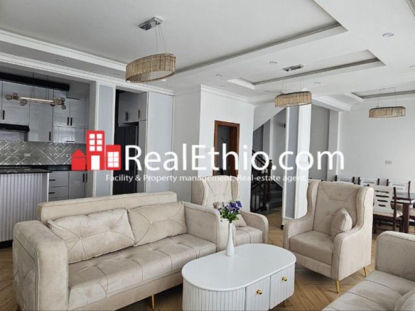 4BR G+3 Furnished House for Rent, Lebu Haile Garment, Addis Ababa, Ethiopia.