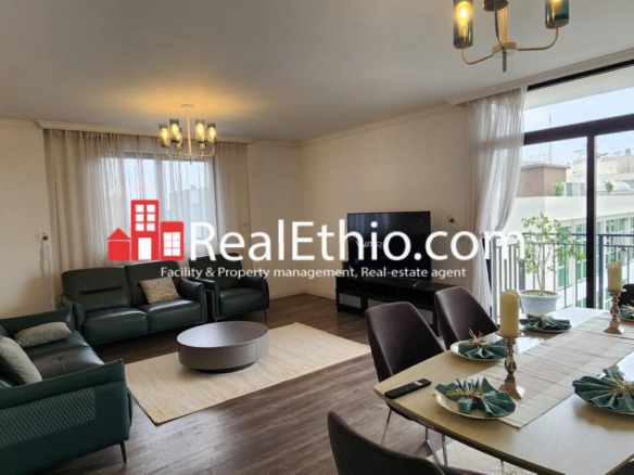3BR Furnished Apartment for Rent, Bole Airport, Addis Ababa, Ethiopia.