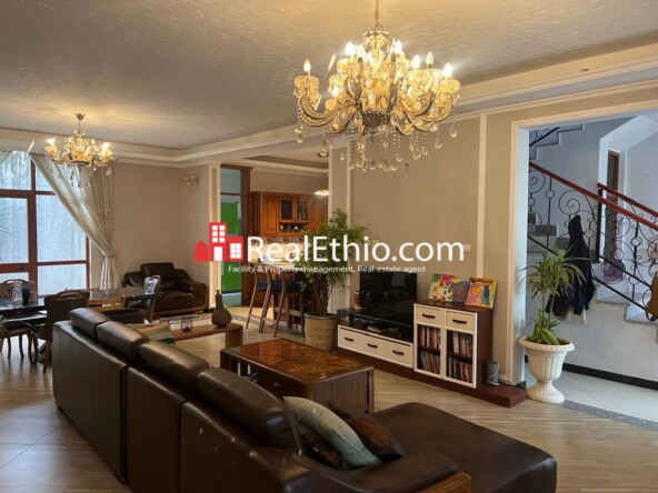 4BR Furnished house for Rent, Kebena by British Embassy, Addis Ababa, Ethiopia.