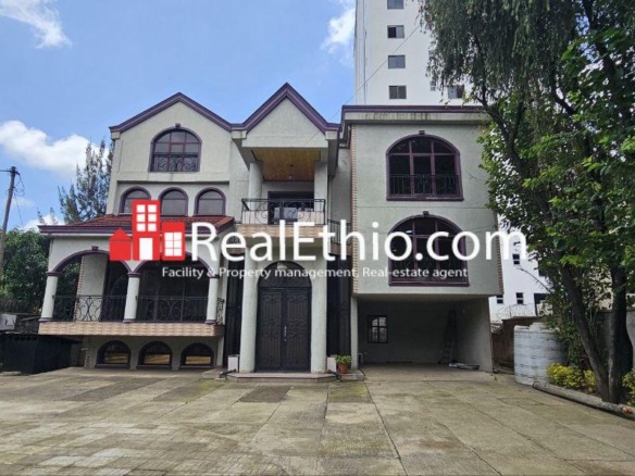 5BR G+2+Basement House or office for Rent, Megenagna Egziabher Ab, Addis Ababa, Ethiopia.