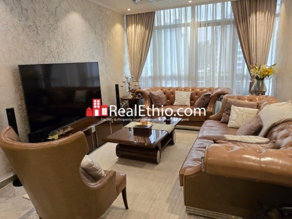 2BR Furnished Apartment for Rent, Bole Edna Mall, Addis Ababa, Ethiopia.