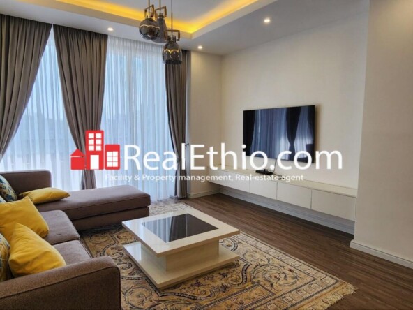 3BR Furnished Apartment for Rent, Bole Adey Abeba Stadium, Addis Ababa, Ethiopia.