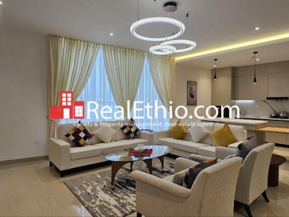 2BR Furnished Apartment for Rent, Bole Atlas near EU, Addis Ababa, Ethiopia.