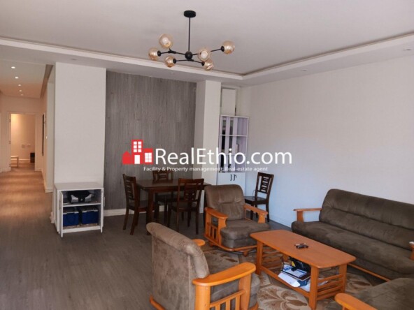 3BR Furnished Apartment for Rent, Bole Olympia, Addis Ababa, Ethiopia.