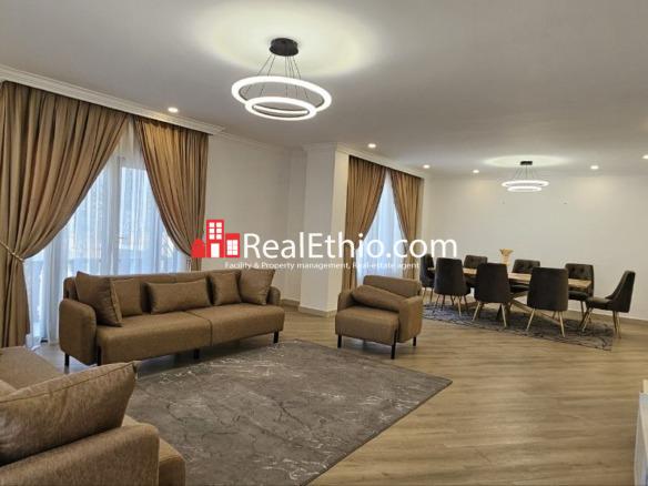 3BR Furnished Apartment for Rent, Bole Atlas, Addis Ababa, Ethiopia.