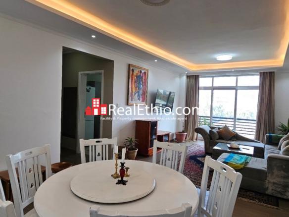 3BR Furnished Apartment for Rent, Bole Olompia, Addis Ababa, Ethiopia.