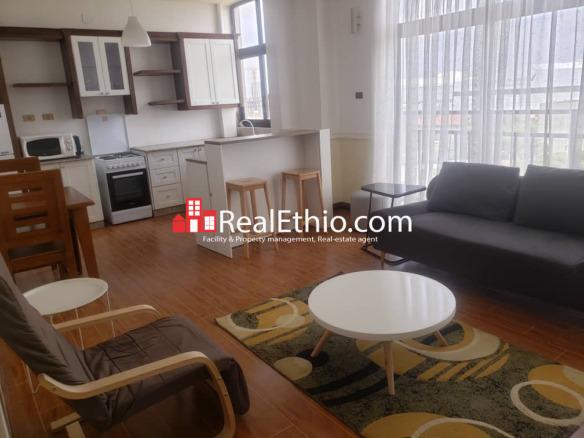 2BR Furnished Apartment for Rent, Bole near Airport, Addis Ababa, Ethiopia.
