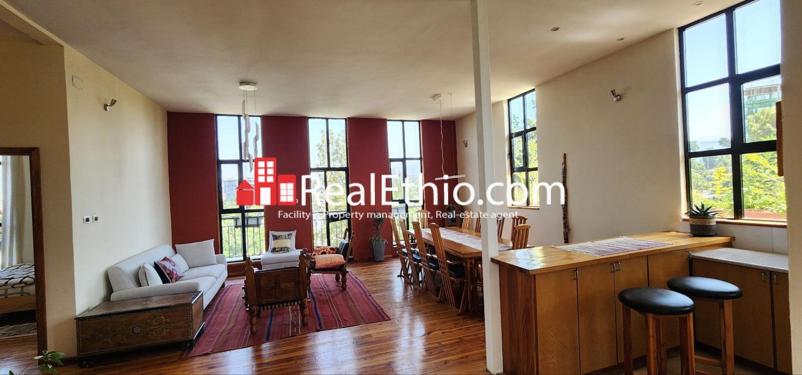 4BR Furnished Apartment for Rent, Arat Kilo Ginfile, Addis Ababa, Ethiopia.