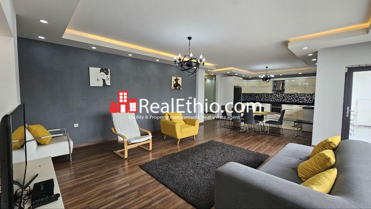 4BR Furnished Apartment for Rent, Bisrate Gabriel near ICS, Addis Ababa, Ethiopia.