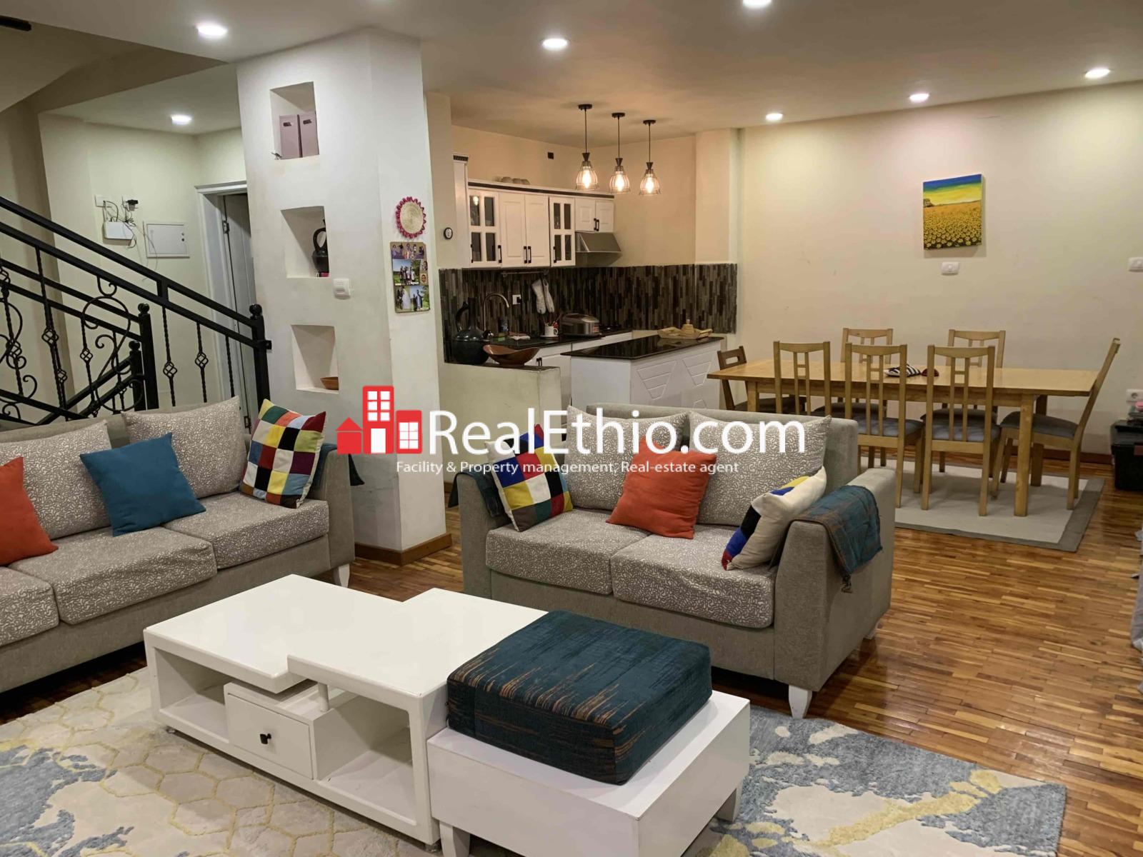 4BR G+3 Furnished House for Rent, Summit 72, Addis Ababa, Ethiopia.