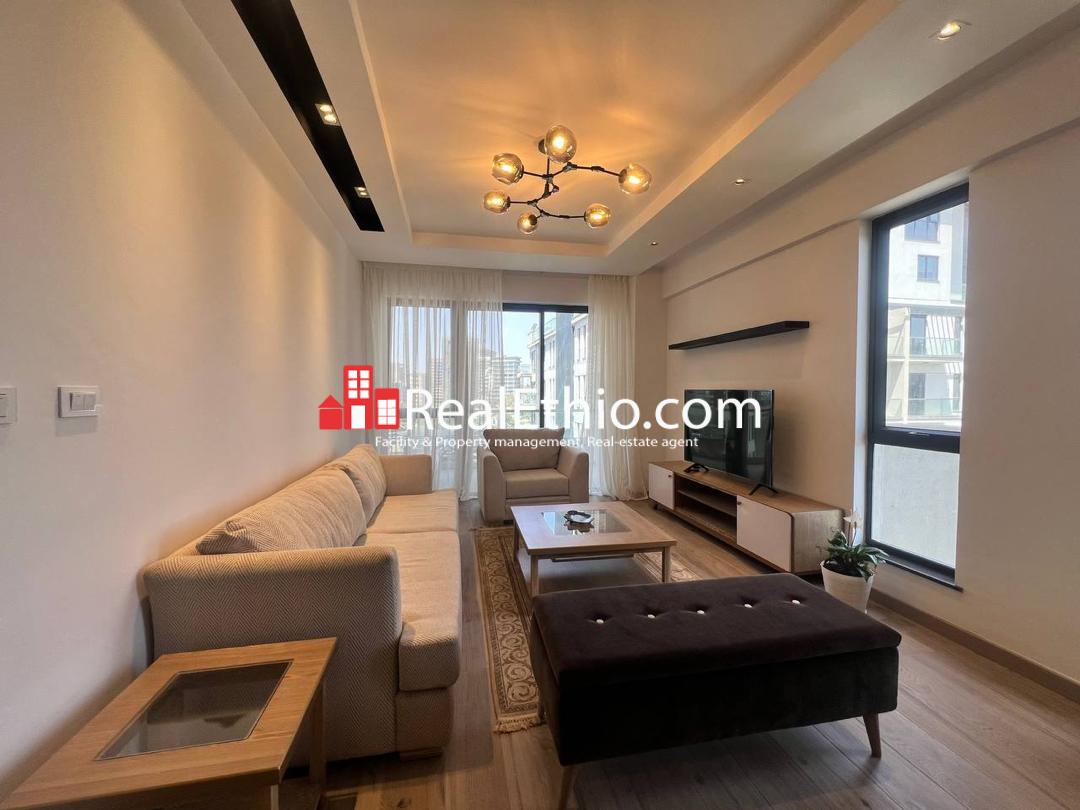 1BR Fully Furnished Apartment for Rent, Bole Rwanda, Addis Ababa, Ethiopia.