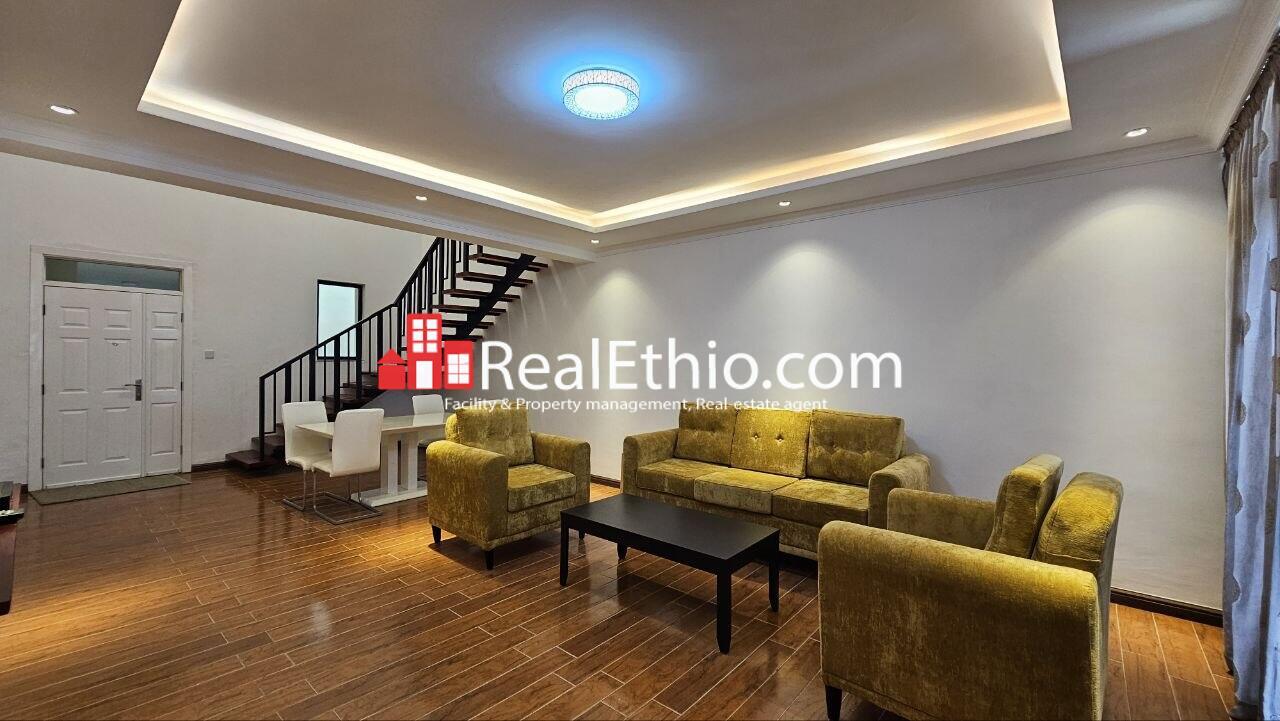 2BR Furnished Duplex Apartment for Rent, near AU, Addis Ababa, Ethiopia.