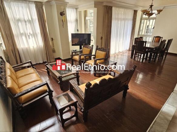 3BR Furnished Duplex Apartment for Rent, Bole Near Edna Mall, Addis Ababa, Ethiopia.